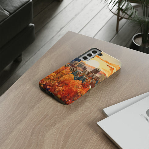 An Urban Autumn Overlook - Impact Resistant Phone Case